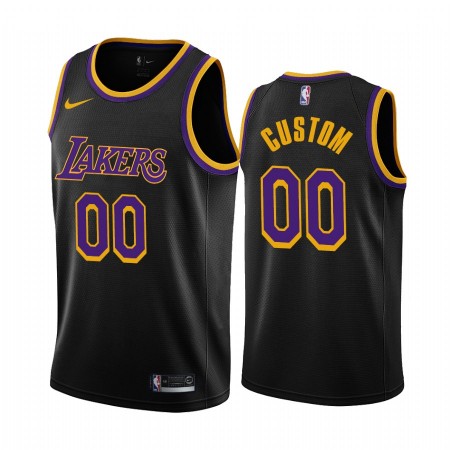 Maillot Basket Los Angeles Lakers Personnalisé 2020-21 Earned Edition Swingman - Homme